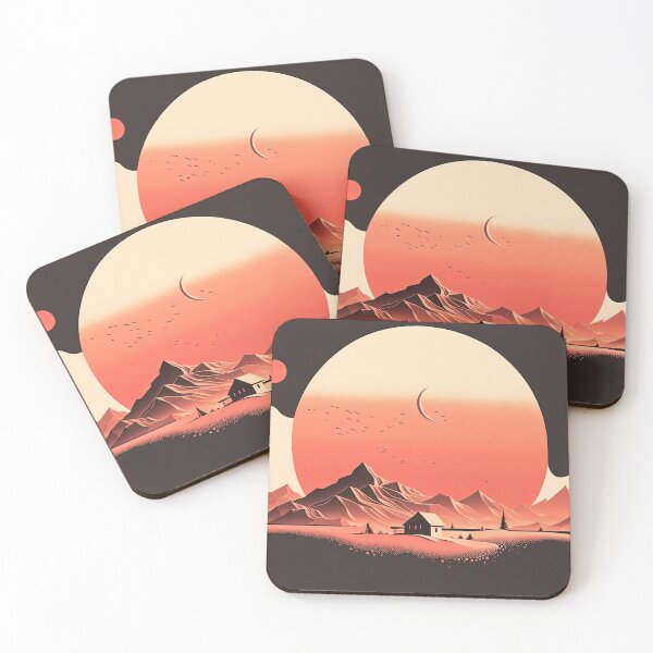 Item preview, Paisaje de montaña con casa por IA generativa designed and sold by aicanfeel.