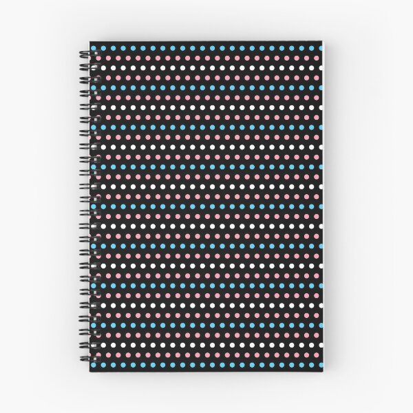 Aperçu de l'œuvre Drapeau de fierté transgenre à pois Subtil Trans Pride créée et vendue par ArtliciousHUMAN.