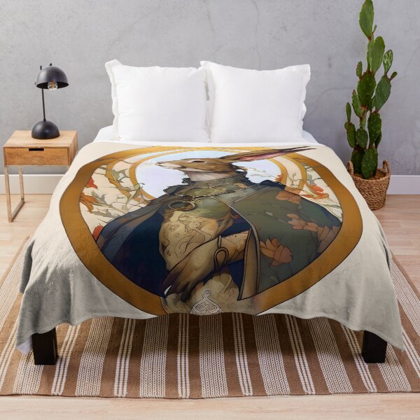 Item preview, Art Nouveau Anthropomorphic Hare With A Cape designed and sold by entwithanaxe.