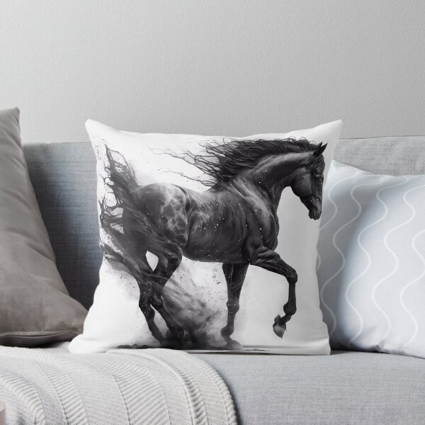 Item preview, Magical Ebony Horse designed and sold by Powercat Graphic Arts.