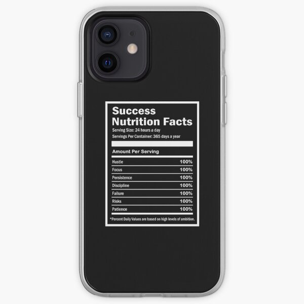 Entrepreneur Success Nutrition Facts iPhone Soft Case