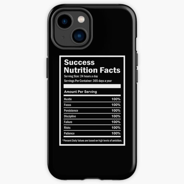 Entrepreneur Success Nutrition Facts iPhone Tough Case