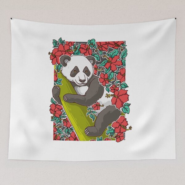 Artikelvorschau, Hibiskus-Panda entworfen und verkauft von Sorcend.