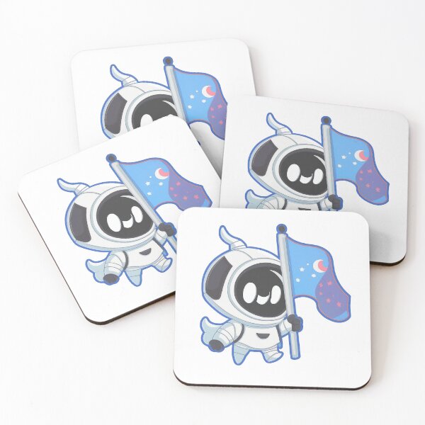 Item preview, Cute Space Astronaut Holding Flag designed and sold by Echanting EaselArt.