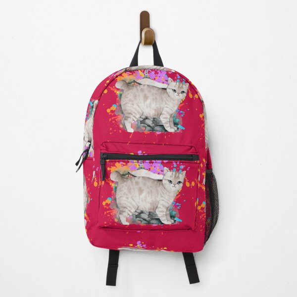 Item preview, american bobtail cat and paint splash designed and sold by MerryCrown.