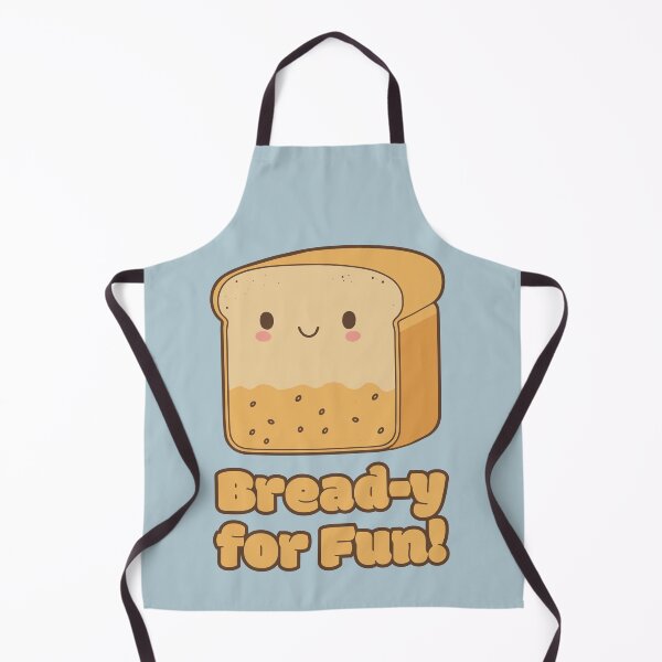 Item preview, Bread-y for Fun - cute kawaii satisfied piece of bread designed and sold by RoboRaphael.
