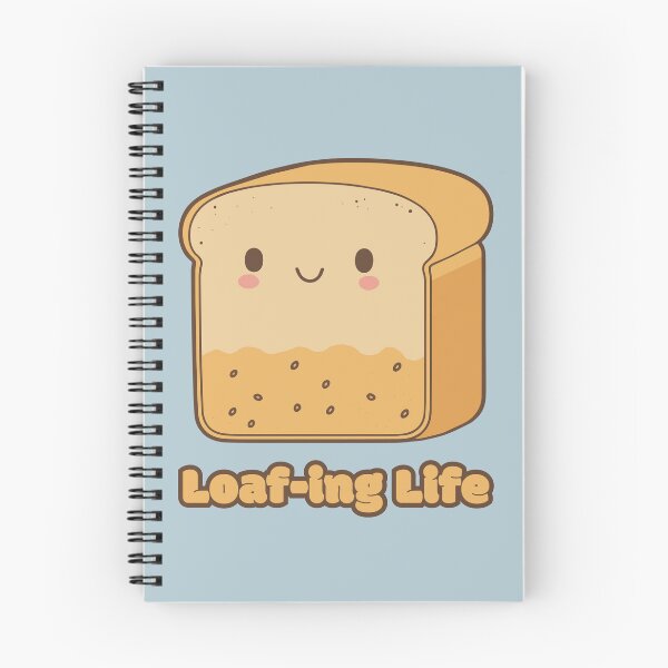 Item preview, Loaf-ing Life - cute kawaii satisfied piece of bread designed and sold by RoboRaphael.