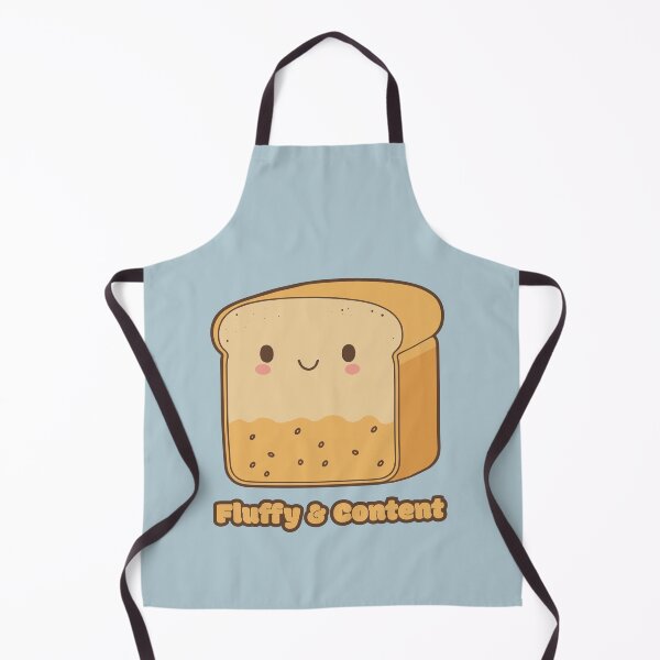 Item preview, Fluffy & Content - cute kawaii satisfied piece of bread designed and sold by RoboRaphael.