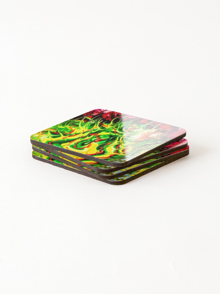Thumbnail 4 of 5, Coasters (Set of 4), "Alluring Reverie" designed and sold by TheDapperZombie.