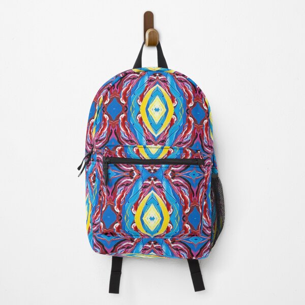 Item preview, Abstract Crab Pattern 6, Blue, Pink, Yellow designed and sold by Joelle Burnette.