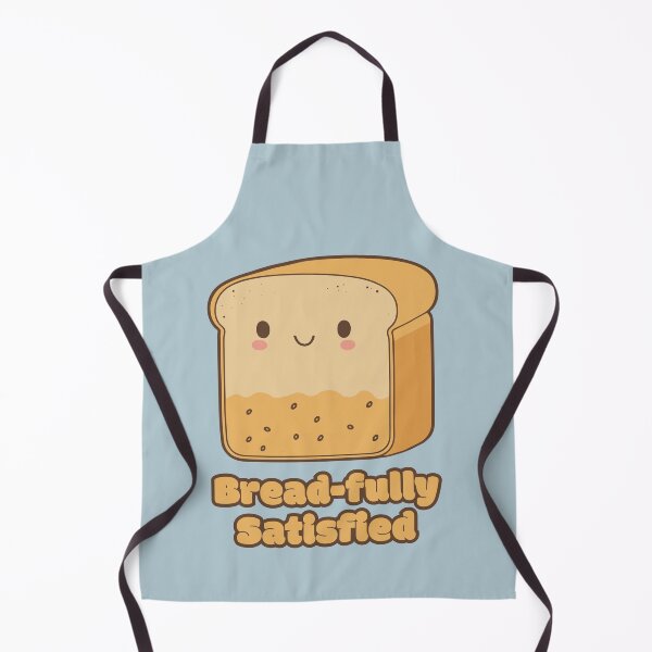 Item preview, Bread-fully Satisfied - cute kawaii satisfied piece of bread designed and sold by RoboRaphael.