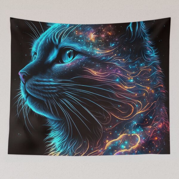 Item preview, Cat made of Stars designed and sold by Glitch Forge.