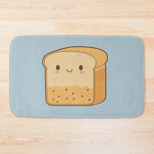 Item preview, Cute kawaii satisfied piece of bread designed and sold by RoboRaphael.