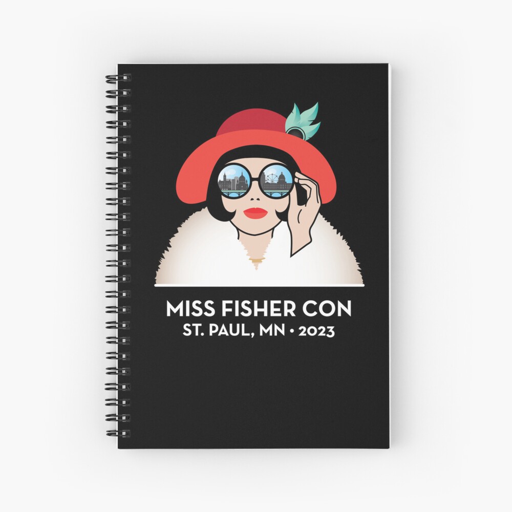 Miss Fisher Con 2023 - reverse Spiral Notebook for Sale by