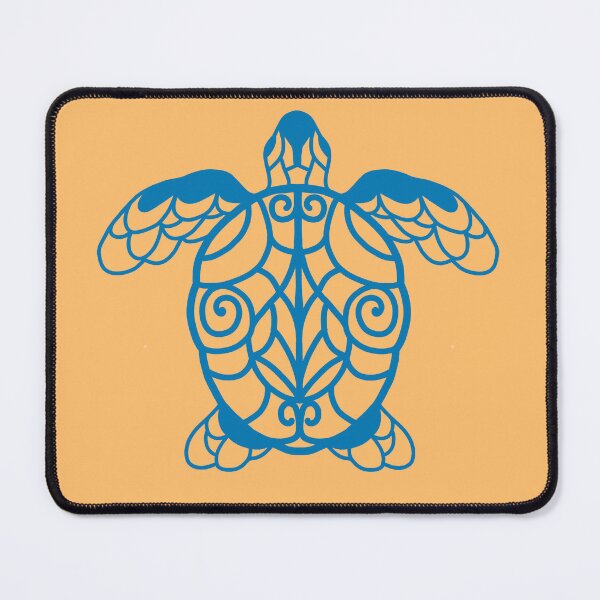 Item preview, Blue turtle island style designed and sold by MandaLeeArt.