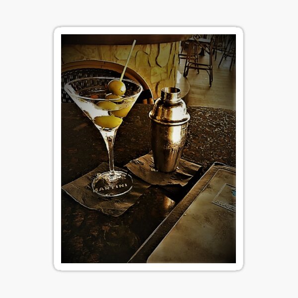 "Martini Bar 2a" Original Photography by Tony DuPuis Sticker