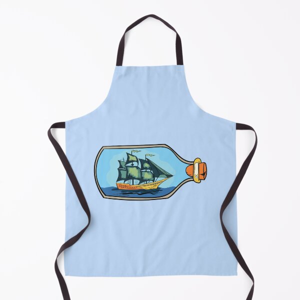 Item preview, Lost at Sea: A Captivating Pirate Ship in a Bottle Illustration of a Thrilling Maritime Adventure designed and sold by Graciaisgrace.
