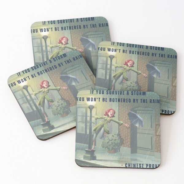 Item preview, Chinese Proverb about surviving a storm designed and sold by ErinShae20.