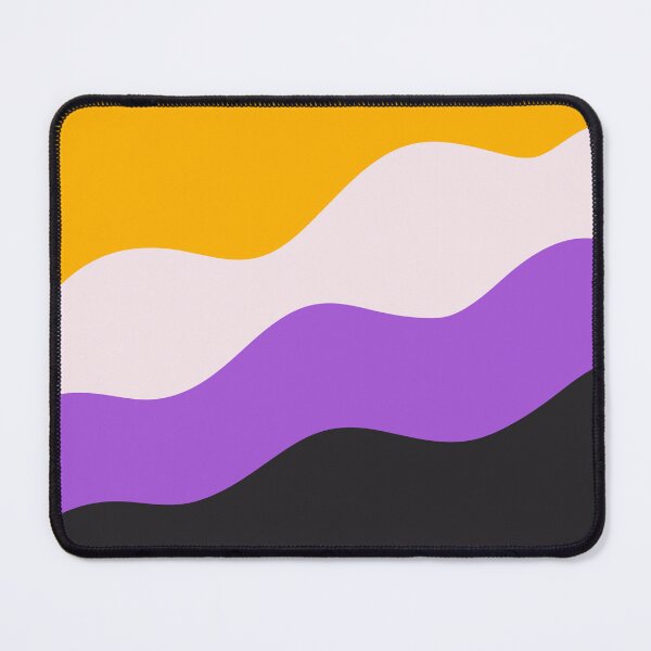 Item preview, wavy nonbinary flag designed and sold by bees-illustrate.