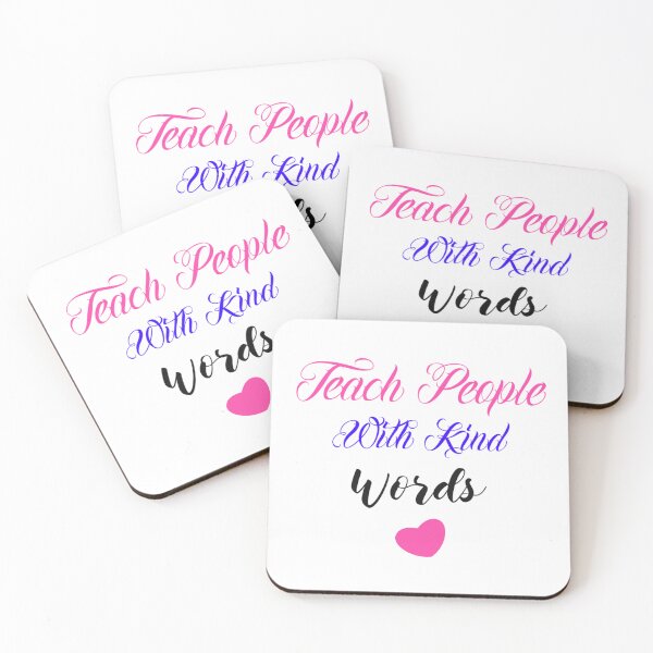 Item preview, Teach people with kind words  designed and sold by inspirethegiant.