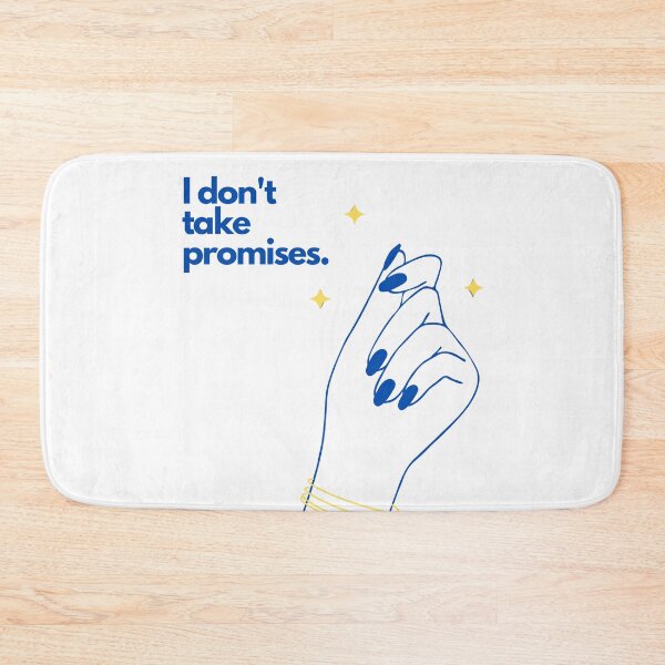 Item preview, i dont take promises blue nails simple clean y2k aesthetic illustration designed and sold by FRH Design ⭐⭐⭐⭐⭐.
