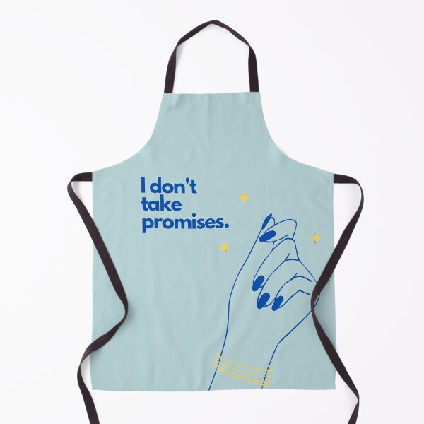 Item preview, i dont take promises blue nails simple clean y2k aesthetic illustration designed and sold by FRH Design ⭐⭐⭐⭐⭐.