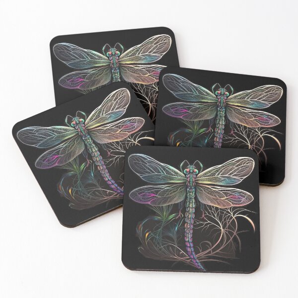 Item preview, Dragonfly with Multicolored Rainbow Accents designed and sold by Dragonstrom.