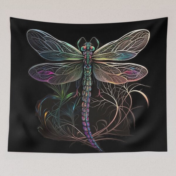 Item preview, Dragonfly with Multicolored Rainbow Accents designed and sold by Dragonstrom.