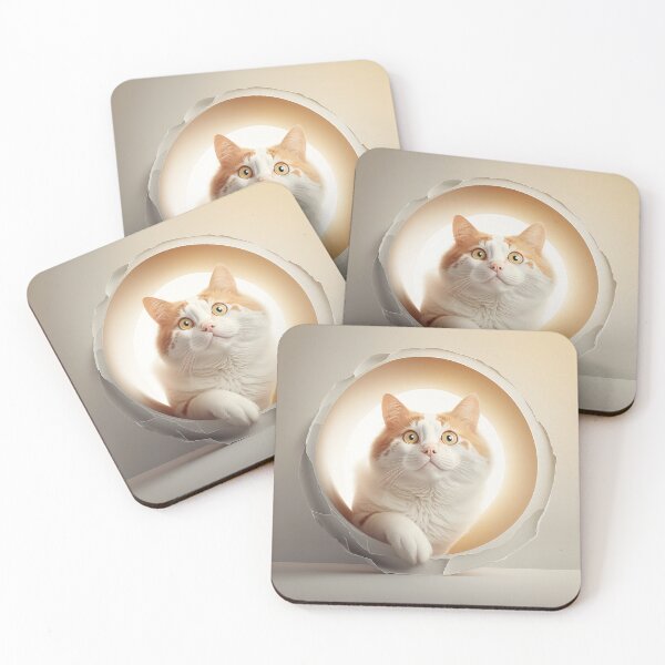 Item preview, Fat cat in hole 009 [square] designed and sold by jetaiart.