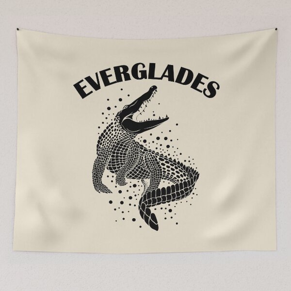 Aperçu de l'œuvre Silhouette d'alligator | Everglades créée et vendue par TMBTM.