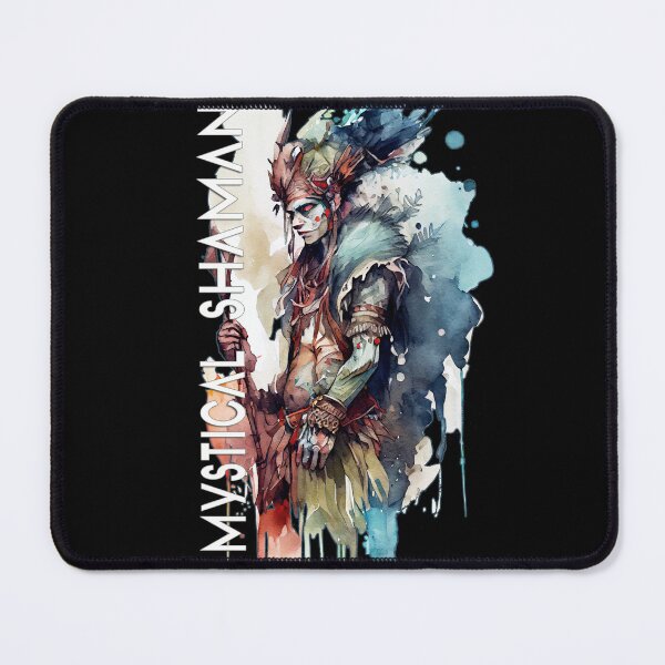 Item preview, Mystical Shaman Watercolor Art Magical Shamanic Powers designed and sold by WhitePinesVale.