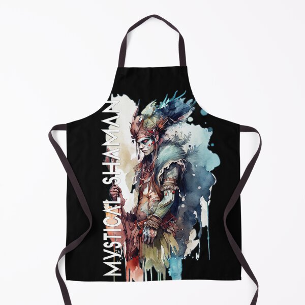 Item preview, Mystical Shaman Watercolor Art Magical Shamanic Powers designed and sold by WhitePinesVale.
