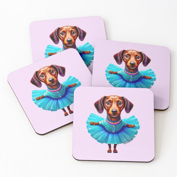 Item preview, En Pointe! A Blue Tutu Dachshund Ballerina: A Petite Dance Beauty  designed and sold by Pawsitive Palette.