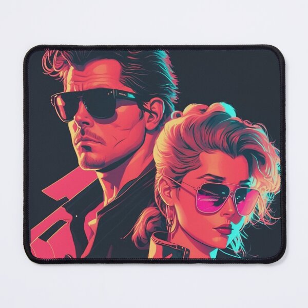 Item preview, 80s Synthwave cyberpunk Couple designed and sold by RESToRAPTOR.