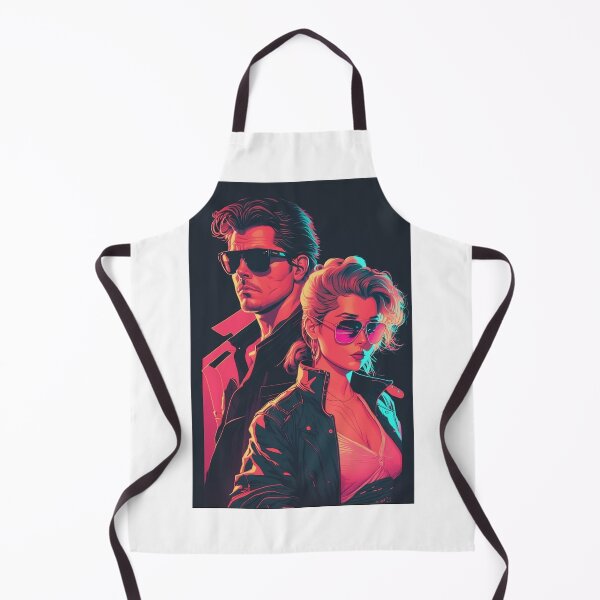 Item preview, 80s Synthwave cyberpunk Couple designed and sold by RESToRAPTOR.