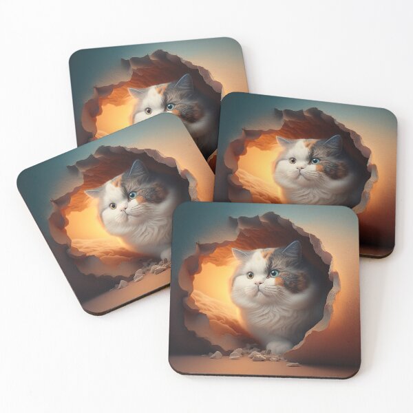 Item preview,  Fat cat in hole 013 [square] designed and sold by jetaiart.