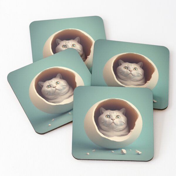 Item preview, Fat cat in hole 014 [square] designed and sold by jetaiart.