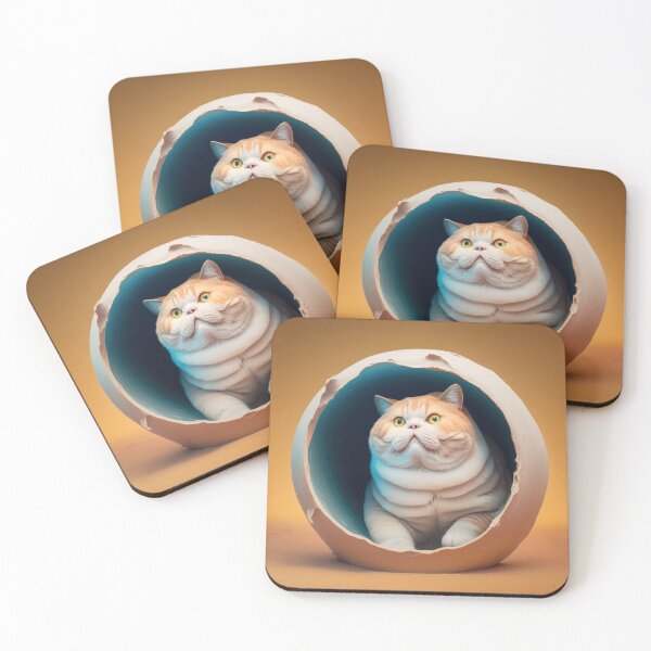 Item preview,  Fat cat in hole 015 [square] designed and sold by jetaiart.