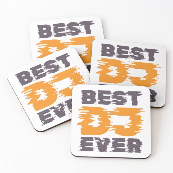 Item preview, Best DJ ever, glitchy text design, cool funny gift for dj, deejay, disc jockey designed and sold by wondertree.