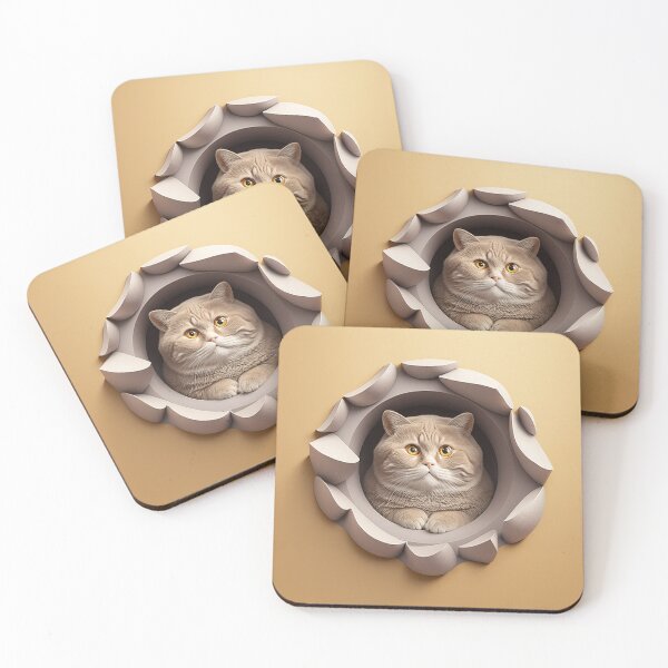 Item preview,  Fat cat in hole 018 [square] designed and sold by jetaiart.