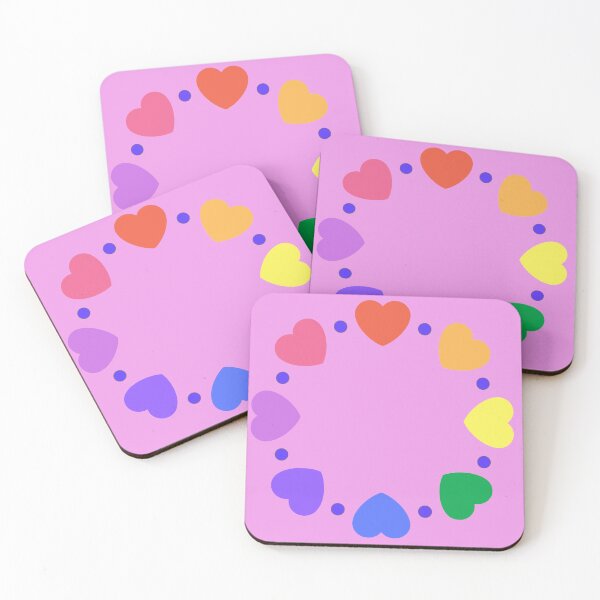 Item preview, rainbow hearts designed and sold by elive.