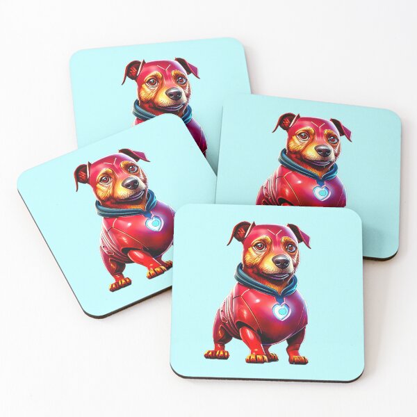 Item preview, Canine Hero: Love-Shaped Arc Reactor Dachshund designed and sold by Pawsitive Palette.