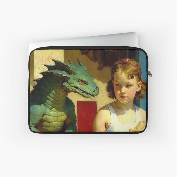 Item preview, Pet baby dragon, vintage art designed and sold by Lonesomefolk.