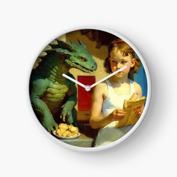 Item preview, Pet baby dragon, vintage art designed and sold by Lonesomefolk.