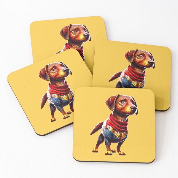 Item preview, Canine Warrior: Dachshund in Heroic Battle Gear designed and sold by Pawsitive Palette.