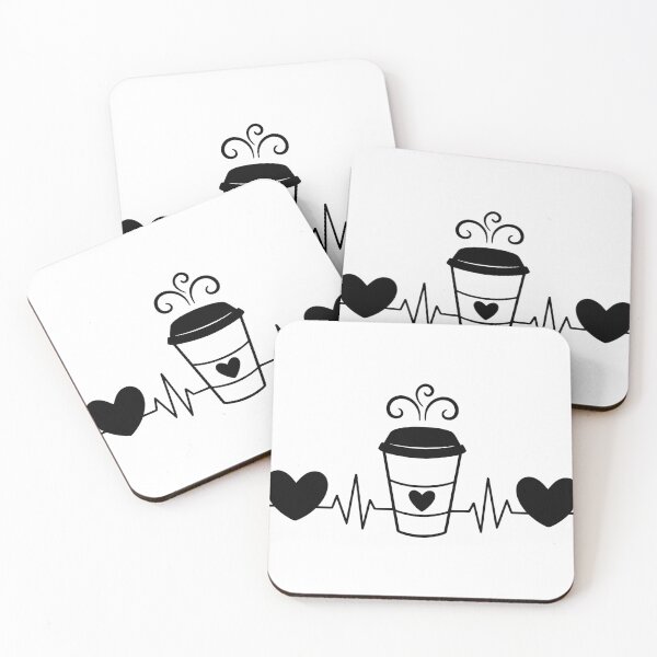 Item preview, Coffee Heartbeat designed and sold by Jordan Blackstone.