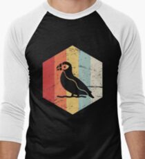 Retro Vintage Puffin Icon Men's Baseball ¾ T-Shirt