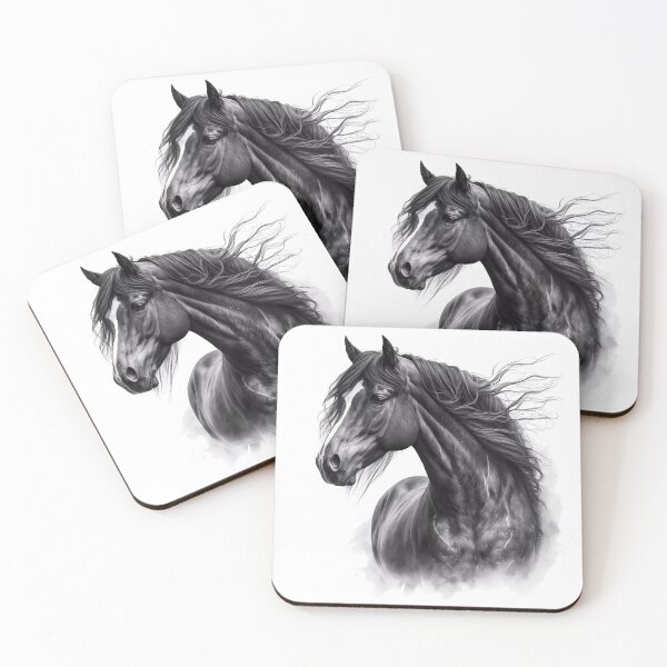 Item preview, Magical Ebony Horse 2 designed and sold by Powercat Graphic Arts.