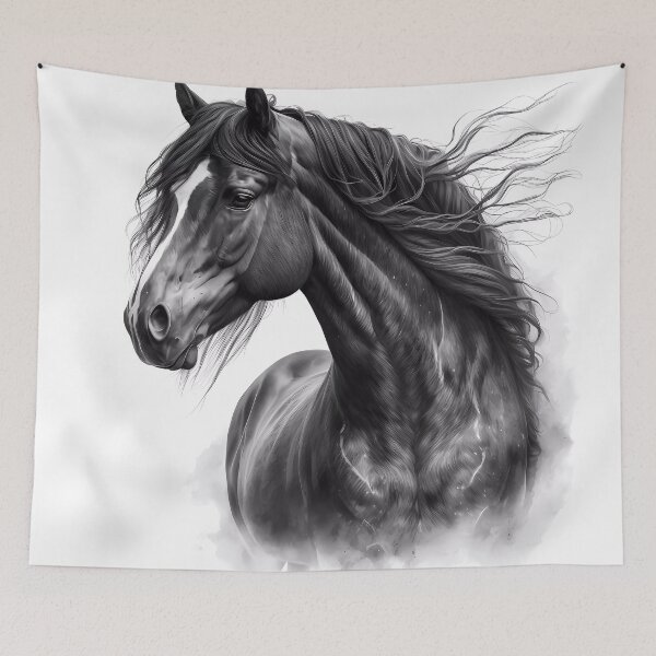 Item preview, Magical Ebony Horse 2 designed and sold by Powercat Graphic Arts.