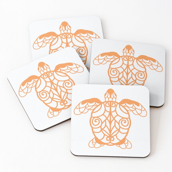 Item preview, Orange turtle island style designed and sold by MandaLeeArt.